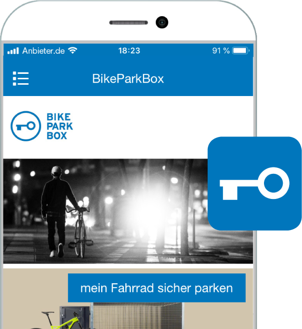 Fahrradbox App von BikeParkBox