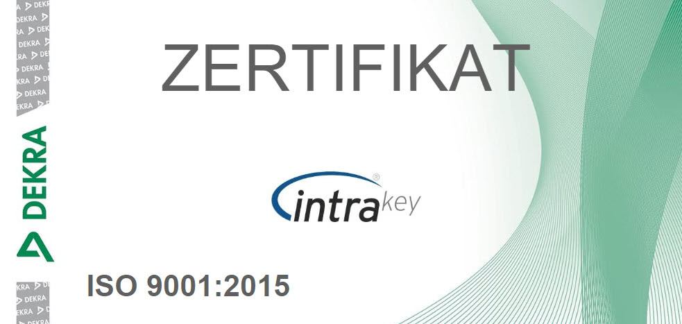 Zertifizierung ISO 9001 IntraKey