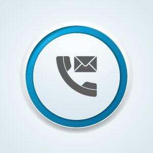 Call Contact button Illustration Phone und Mail Icon