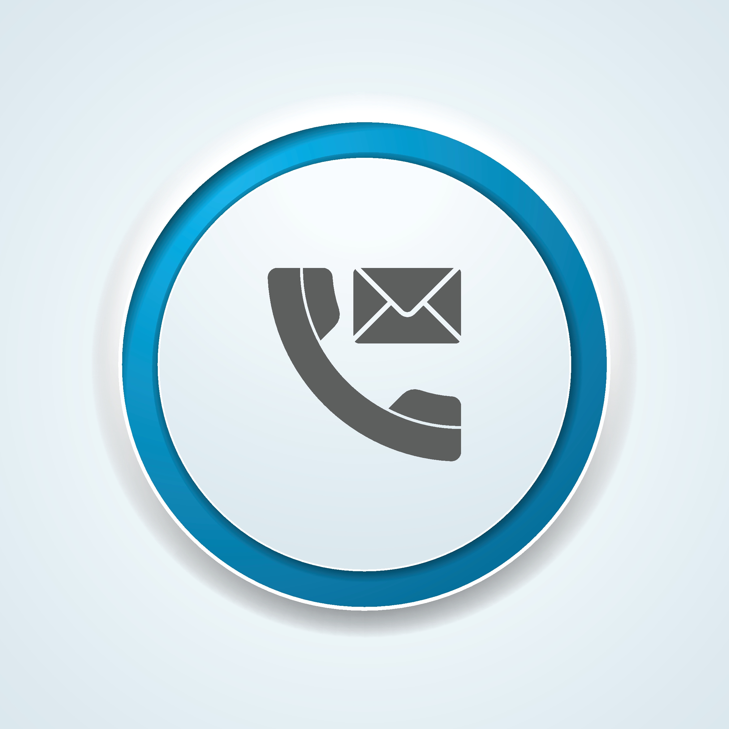 Call Contact button Illustration Erreichbarkeit Personalmanagement IntraKey - Telefon und E-Mail Icons